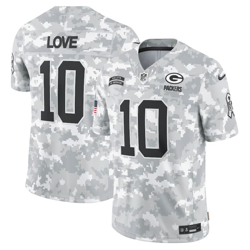 Men Green Bay Packers #10 Love Nike Arctic Camo 2024 Salute to Service Limited NFL Jersey->indianapolis colts->NFL Jersey